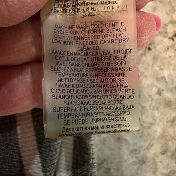 BCBGMAXAZRIA Women's Striped Open Front Cardigan Sweater Size M tall - Picture 5 of 10